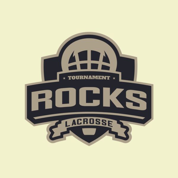Rocks Tournament Lacrosse Logo Template Thumbnail