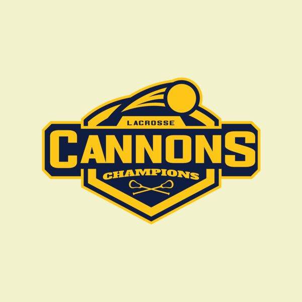 Cannons Champions Lacrosse Logo Template Thumbnail