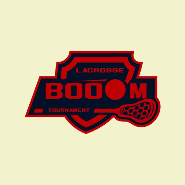 Boom Tournament Lacrosse Logo Template Thumbnail