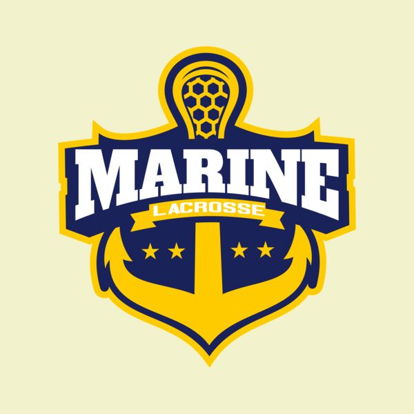 Marine Lacrosse Logo Template Thumbnail