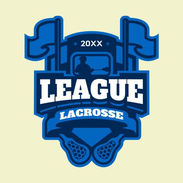 League Lacrosse Logo Template Thumbnail