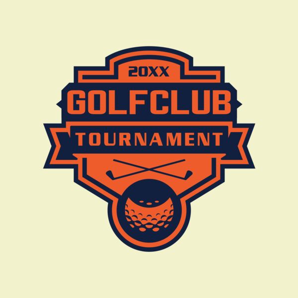 Golf club Tournament logo template 02 Thumbnail