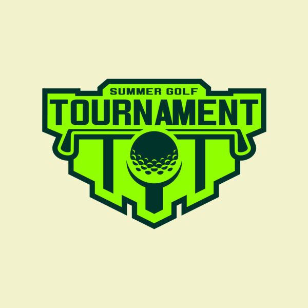 Tournament Summer golf logo template Thumbnail