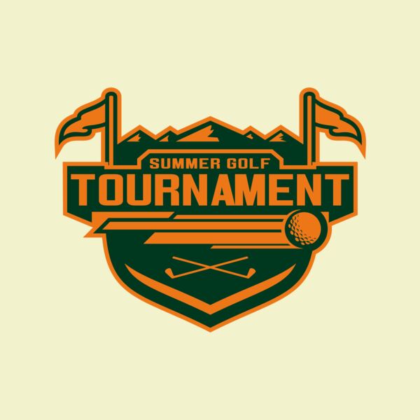 Tournament Summer golf logo template	02 Thumbnail