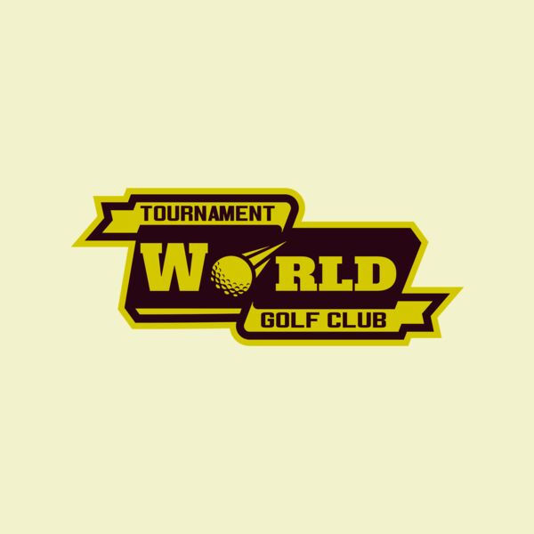 World Tournament Golf club logo template Thumbnail