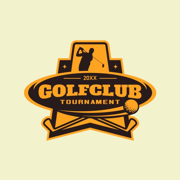 Golf club Tournament logo template 05 Thumbnail