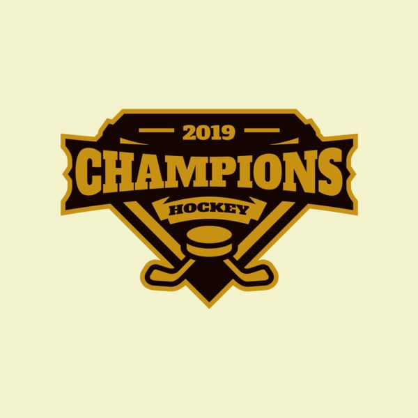 Champions Hockey logo template Thumbnail