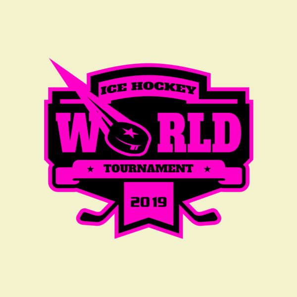 World Ice Hockey Tournament logo template Thumbnail