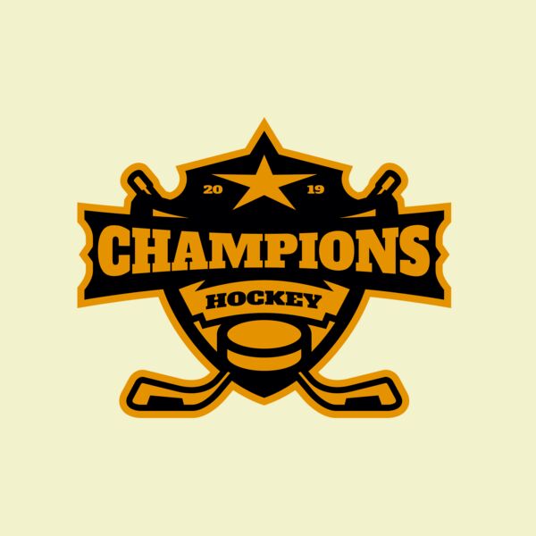 Champions Hockey logo template 02 Thumbnail