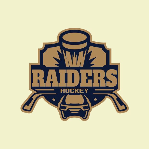 Raiders Hockey logo template Thumbnail