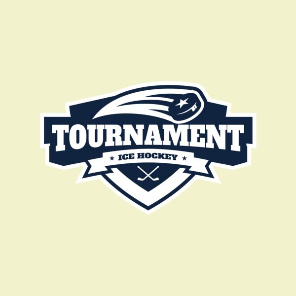 Tournament Ice Hockey logo template 02 Thumbnail