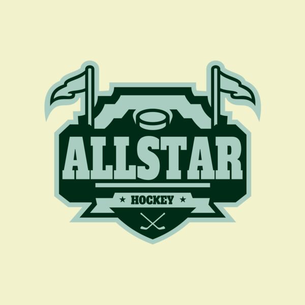 All Star Hockey Tournament logo template 02 Thumbnail