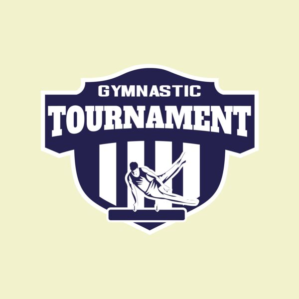 Gymnastic Tournament logo template Thumbnail