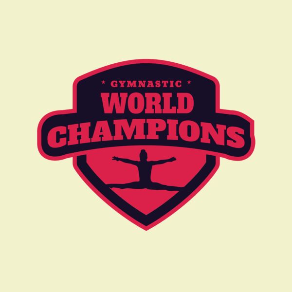 Gymnastic World Champions logo template Thumbnail