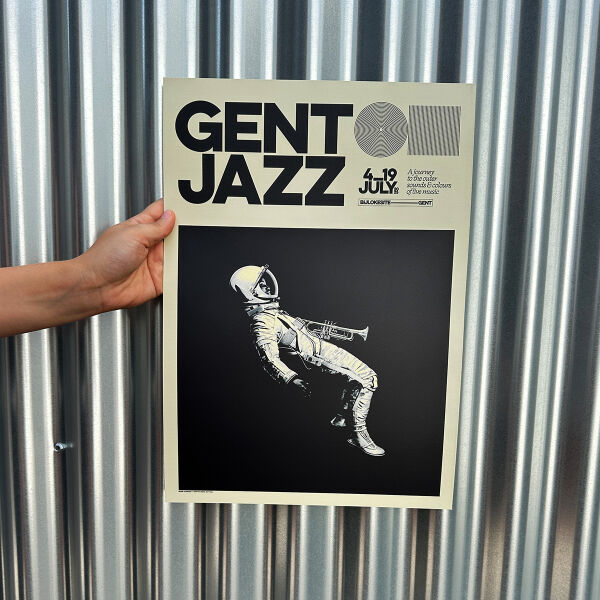 Poster astronaut beige A2 Thumbnail